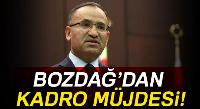 Bozdağ'dan Diyanet'e kadro müjdesi