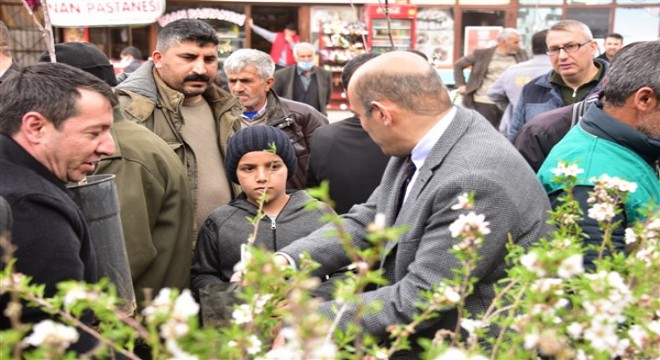 Büyükşehir Belediyesi tarafından Pütürge'de fidan dağıtımı yapıldı