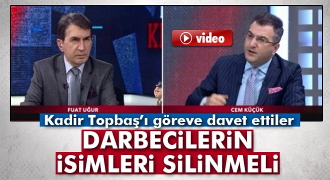 Cem Küçük: 'Kadir Topbaş'ı göreve davet ediyorum'