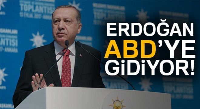 Cumhurbaşkanı ABD'ye gidiyor