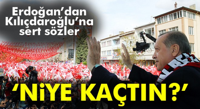 Cumhurbaşkanı Erdoğan: 'Ey Kılıçdaroğlu darbe gecesi niye bırakıp kaçtın'