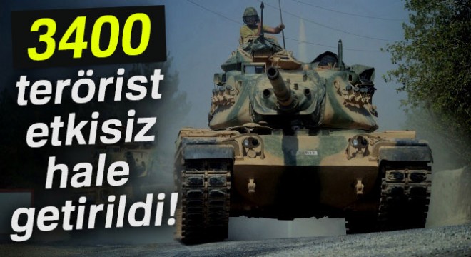 Cumhurbaşkanı açıkladı '3400 terörist etkisiz hale getirildi'