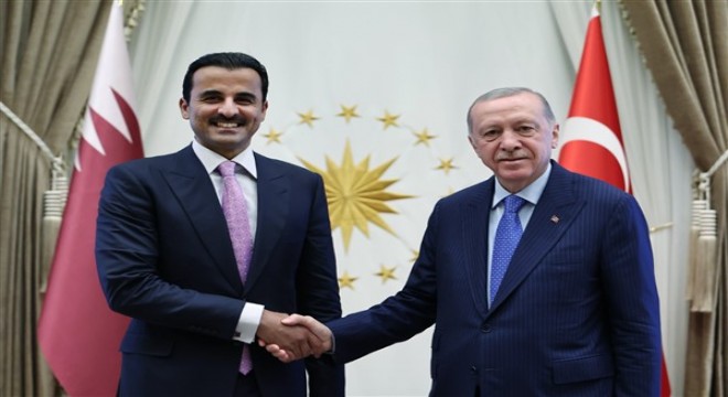 Cumhurbaşkanı Erdoğan, Katar Emiri Şeyh Temim bin Hamed El Sani'yi kabul etti