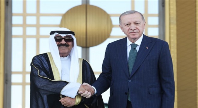 Cumhurbaşkanı Erdoğan, Kuveyt Devlet Emiri El Sabah'ı resmi törenle karşıladı
