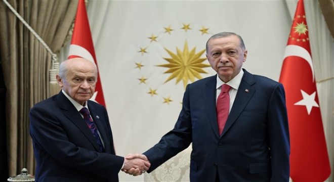 Cumhurbaşkanı Erdoğan, MHP Genel Başkanı Bahçeli'yi kabul etti