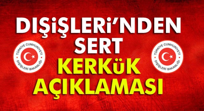 Dışişleri Bakanlığından 'IKBY bayrağı' açıklaması