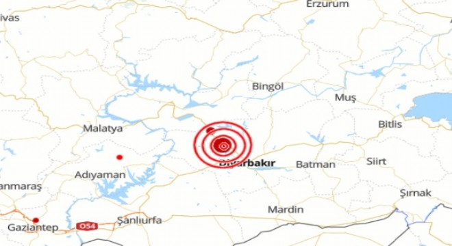 Diyarbakır'da deprem