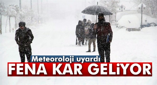 Doğu Karadeniz için yoğun kar yağışı uyarısı