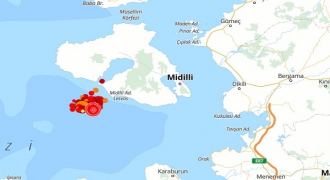 Ege Denizi'nde 4.7 şiddetinde deprem