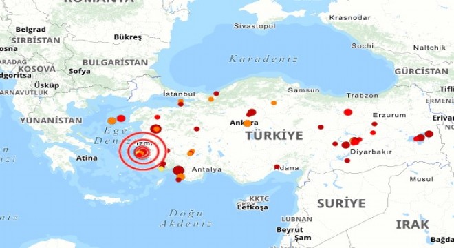 Ege Denizi'nde deprem