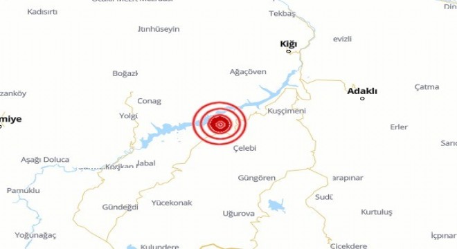 Elazığ'da deprem