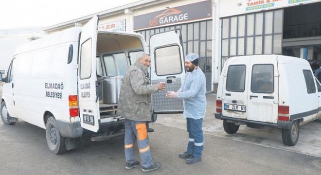Elmadağ Belediyesi'nden güne sıcak bir başlangıç