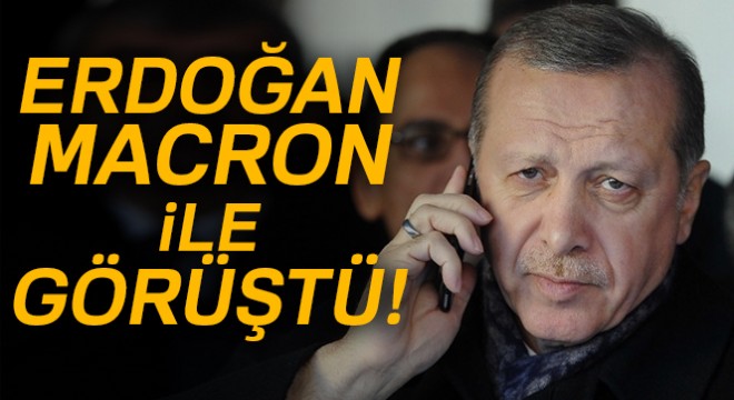 Erdoğan, Fransa Cumhurbaşkanı Emmanuel Macron ile görüştü!