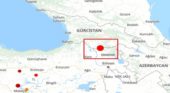 Ermenistan'da deprem