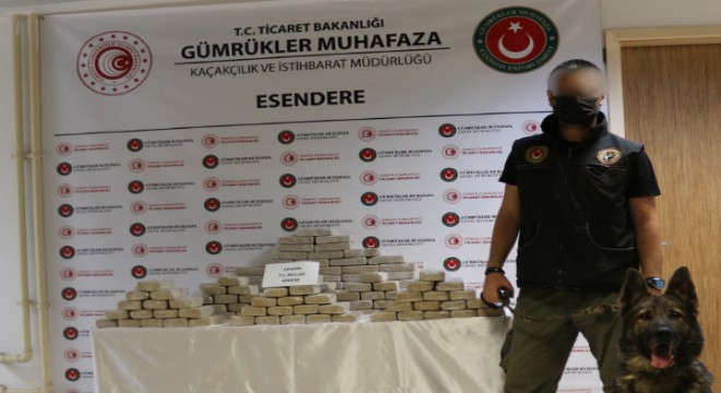 Esendere Gümrük Kapısı'nda 71 kilo eroin ele geçirildi