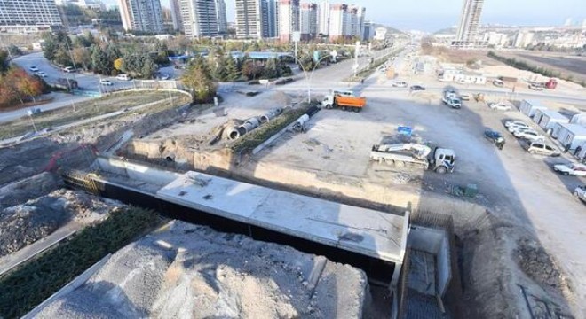 Eskişehir Yolu'nda alt geçit çalışmaları devam ediyor