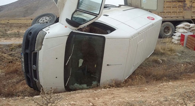 Günyüzü'nde trafik kazası, 1 yaralı