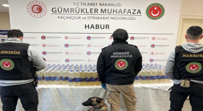 Habur Gümrük Kapısı'nda 345 kilogram sıvı metamfetamin yakalandı