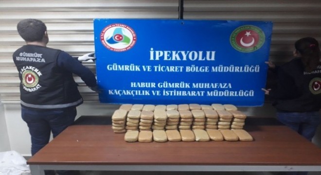 Habur'da 11 milyon TL değerinde eroin ele geçirildi