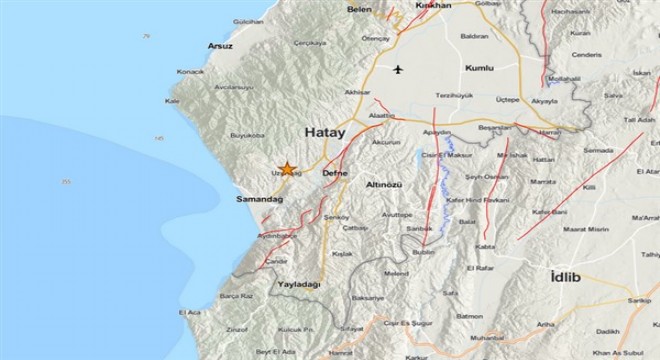 Hatay'da deprem