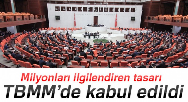 İcra ve İflas Kanunu Tasarısı TBMM'de kabul edildi