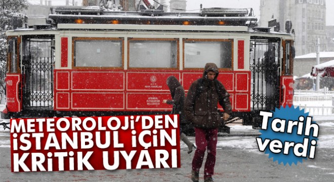 İstanbul'a yarın kar geliyor