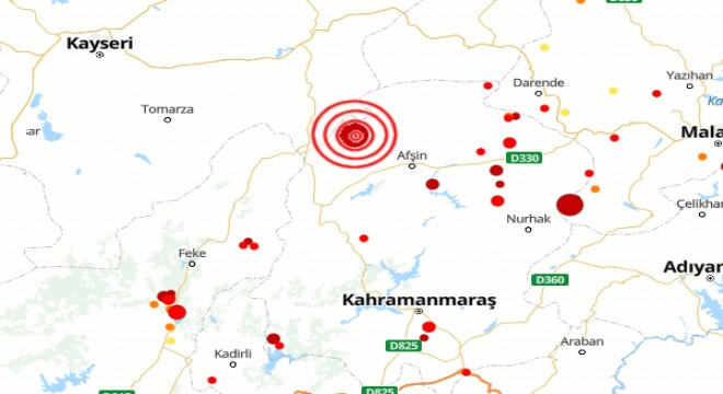 Kahramanmaraş'ta deprem