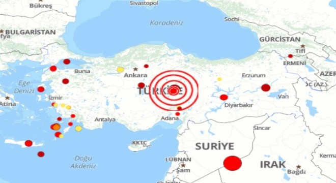 Kayseri'de peş peşe depremler