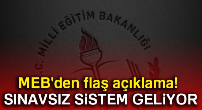 MEB Müsteşarı Tekin: 'Liselere geçişte sınavsız dönem başlayacak'