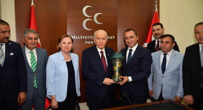 MHP Grubu'ndan Bahçeli'ye ziyaret