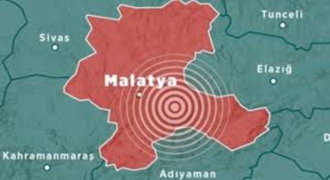 Malatya'da 5,9 Büyüklüğünde Deprem