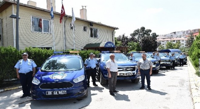 Mamak Zabıtasına yeni araç filosu