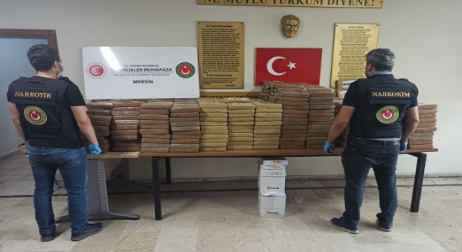 Mersin'de 463 kilo kokain yakalandı