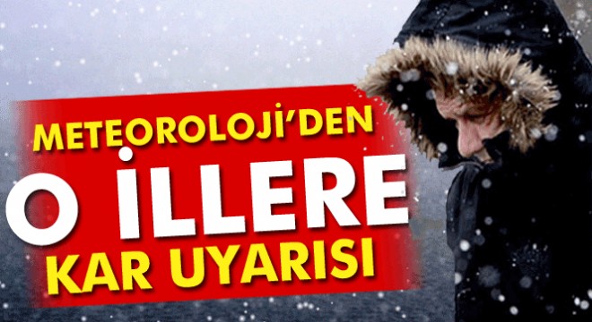 Meteoroloji'den kar uyarısı! 30 Kasım 2016 yurtta hava durumu