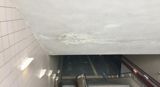 Metroda sızıntı çatlağı