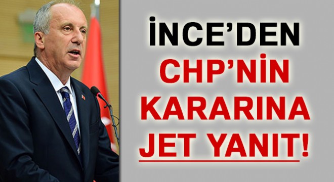 Muharrem İnce'den MYK sonrası ilk açıklama