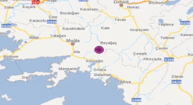 Muğla'da deprem