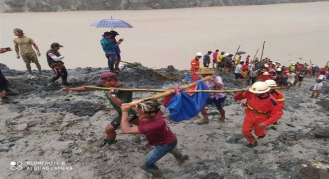 Myanmar'da 100 madenci toprak altında can verdi
