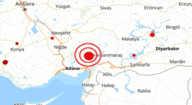 Osmaniye'de deprem