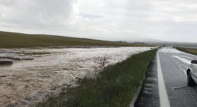 Polatlı'da dolu ve sel ekinlere zarar verdi