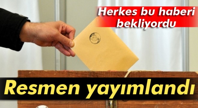 Referandum takvimi Resmi Gazete'de yayımlandı