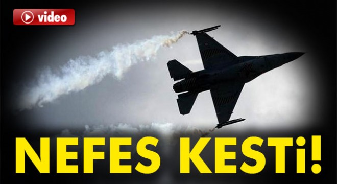 SOLOTÜRK' uçağının prova gösterisi nefes kesti