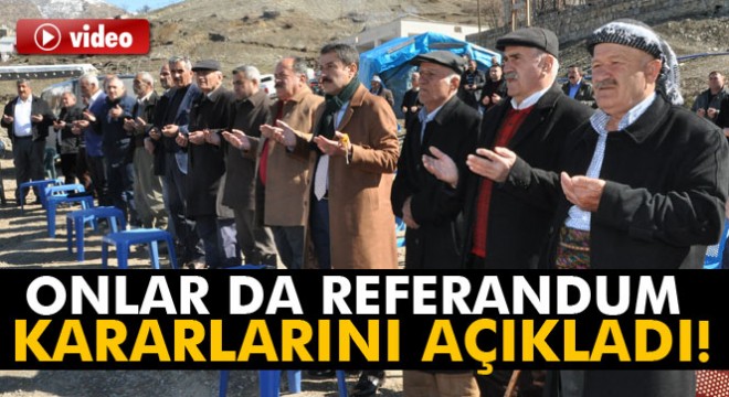 STK'lar ve aşiret liderleri referandumda 'Evet' diyor