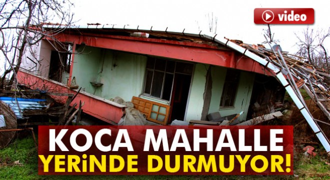 Samsun'da heyelandan 5 ev yıkıldı, 40 ev hasar gördü