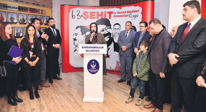 Şehit emanetleri Kahramankazan'da