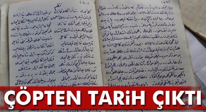 Şemseddin Ahmed Sivas'i'nin torunlarından Şeyh Ömer'in yazdığı kitabı taksiciler çöpte buldu