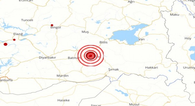 Siirt'te deprem