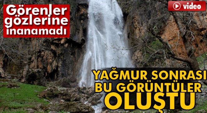 Şırnak Beytüşşebap'ta aşırı yağmur sonrasında dev şelaleler oluştu