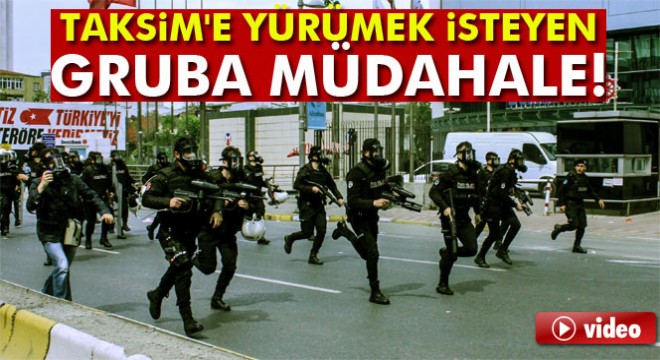 Şişli'den Taksim'e yürümek isteyen gruba müdahale