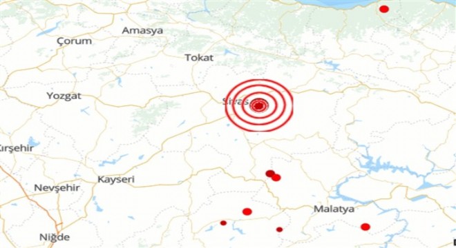 Sivas'ta deprem